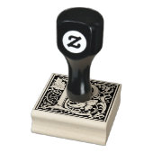 Monogramm-Dekorbrief P Gummistempel (Stempel)