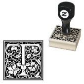 Monogramm-Dekorbrief T Gummistempel (Stempel)
