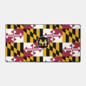 Monogramm der abstrakten Maryland-Staatsflagge Schreibtischunterlage (Vorderseite)