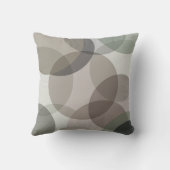 Monogramm der Abstrakten Multicolor-Kreise Kissen (Rückseite)