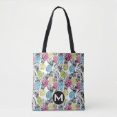 Monogramm der Ananas-Schmutz-Palmen-| Tasche (Vorderseite)
