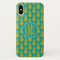 Monogramm der Ananas-tropischen Frucht-|