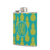 Monogramm der Ananas-tropischen Frucht-| Flachmann (Links)