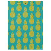 Monogramm der Ananas-tropischen Frucht-| Klemmbrett (Rückseite)
