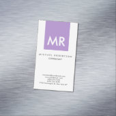 Monogramm der Anfangsbuchstaben einzigartig Magnetische Visitenkarte (Beispiel)