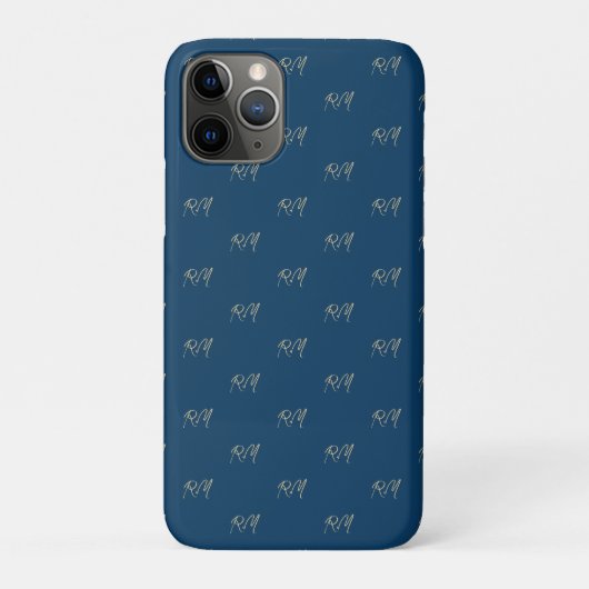 Monogramm der Anfangsbuchstaben Ihres Namens Case-Mate iPhone Hülle (Rückseite)