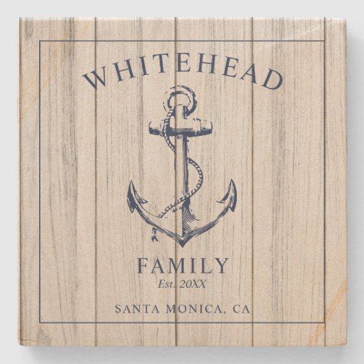 Monogramm der Ankerfamilie Steinuntersetzer (Vorderseite)