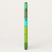 Monogramm der Aquamarinen Zitronen- und Rostkreise Case-Mate iPhone Hülle (Hinten/Links)