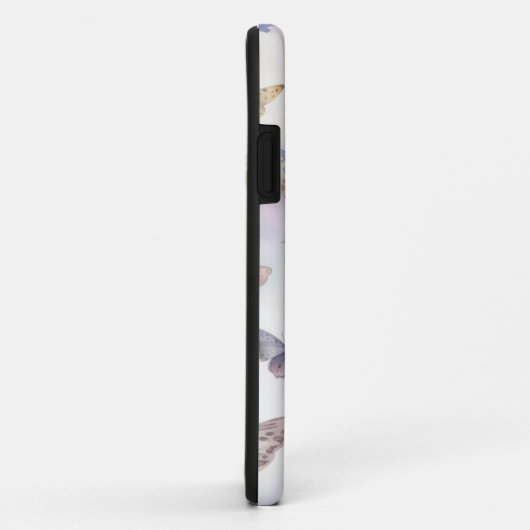 Monogramm der Aquarellbutterfische Case-Mate iPhone Hülle (Hinten/Rechts)