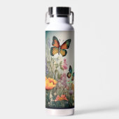 Monogramm der Aquarellfarben Trinkflasche (Vorne)