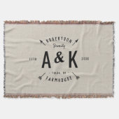 Monogramm der Arrow-Familie Decke (Vorderseite)