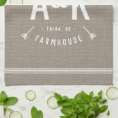 Monogramm der Arrow-Familie Handtuch (Gefaltet)