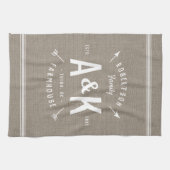 Monogramm der Arrow-Familie Handtuch (Horizontal)