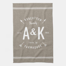 Monogramm der Arrow-Familie Handtuch