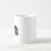 Monogramm der Bärenfamilie Kaffeetasse (Mittel)