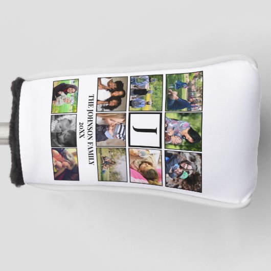 Monogramm der benutzerdefinierten Familie 11 - Fot Golf Headcover (Vorderseite)