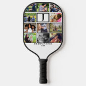 Monogramm der benutzerdefinierten Familie 11 - Fot Pickleball Schläger (Vorderseite)
