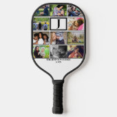 Monogramm der benutzerdefinierten Familie 11 - Fot Pickleball Schläger (Rückseite)