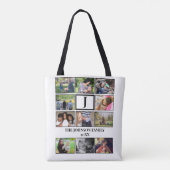 Monogramm der benutzerdefinierten Familie 11 - Fot Tasche (Rückseite)