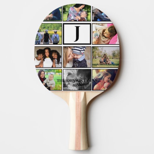 Monogramm der benutzerdefinierten Familie 11 - Fot Tischtennis Schläger (Rückseite)