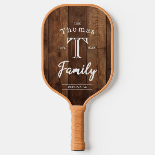 Monogramm der benutzerdefinierten Familie Pickleball Schläger