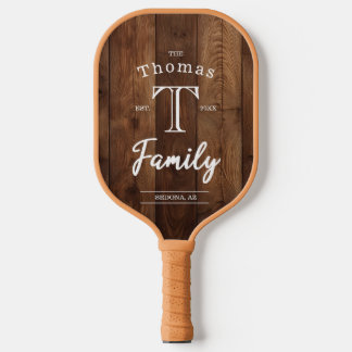 Monogramm der benutzerdefinierten Familie Pickleball Schläger