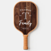 Monogramm der benutzerdefinierten Familie Pickleball Schläger (Vorderseite)