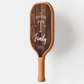 Monogramm der benutzerdefinierten Familie Pickleball Schläger (Links)