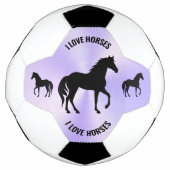 Monogramm der Black Horse Silhouette | Fußball (Vorderseite)
