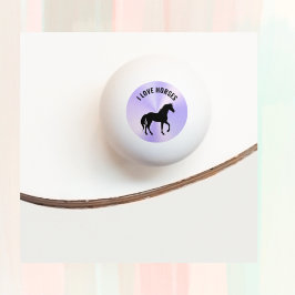 Monogramm der Black Horse Silhouette | Tischtennisball