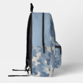 Monogramm der blauen Camouflage Bedruckter Rucksack (Links)