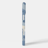 Monogramm der blauen Camouflage Case-Mate iPhone Hülle (Rückseite / Rechts)
