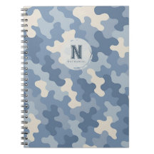 Monogramm der blauen Camouflage