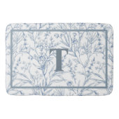 Monogramm der blauen Hütte Badematte (Vorderseite)