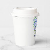 Monogramm der blauen Rose Pappbecher (Rechts)