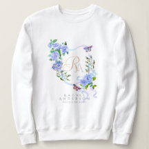 Monogramm der blauen Rose