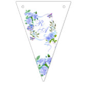 Monogramm der blauen Rose Wimpelkette (Erste Fahne)