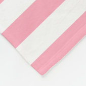Monogramm der blauen und rosa Streifen Fleecedecke (Ecke)