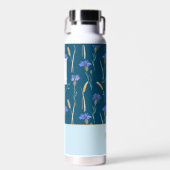 Monogramm der blauen Wildblume Trinkflasche (Vorne)