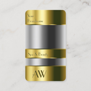Monogramm der Blisterpackung Gold-Container-Glasop Visitenkarte