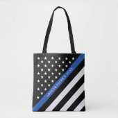 Monogramm der "Blue Line Police American Flag" Tasche (Vorderseite)