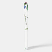 Monogramm der blutblauen Wildblume Case-Mate iPhone Hülle (Rückseite / Links)