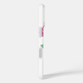 Monogramm der blutblauen Wildblume Case-Mate iPhone Hülle (Rückseite / Rechts)