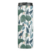 Monogramm der botanischen Illustration Pflanze-Mam Thermosbecher (Rückseite)