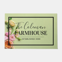 Monogramm der Creative Abstrakt Floral Farmhouse F