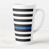 Monogramm der dünnen blauen Linie der Polizei Milchtasse (Rechts)