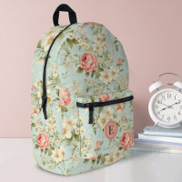 Monogramm der eleganten botanischen Girls