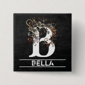 Monogramm der Faltschachtel mit Floral Button (Vorderseite)