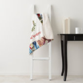 Monogramm der Familie Holiday Greenery Wreath 12 F Sherpadecke (Beispiel)