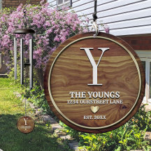 Monogramm der Familie - Name und Anschrift Persona